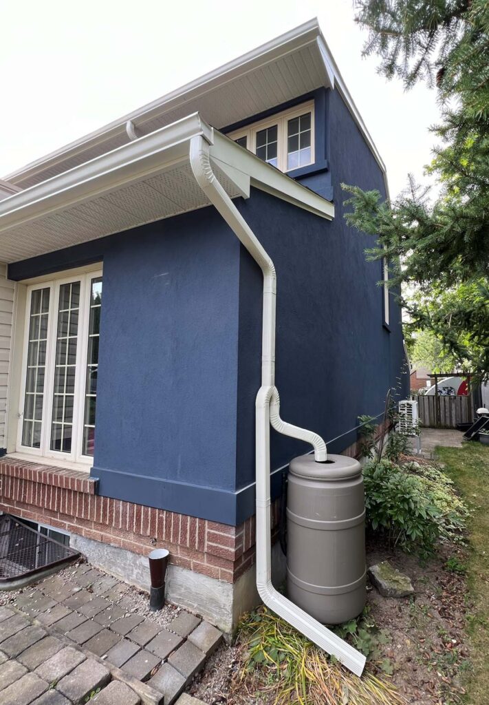 New soffits and eavestroughs