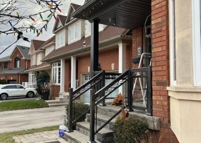 Halton Exteriors new column and railings