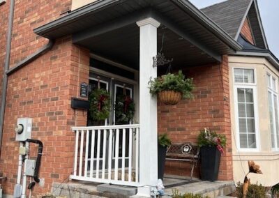 Old column and railing