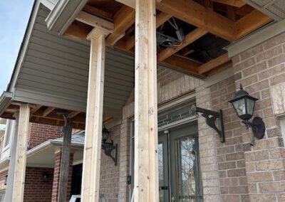 Column replacement work in progress