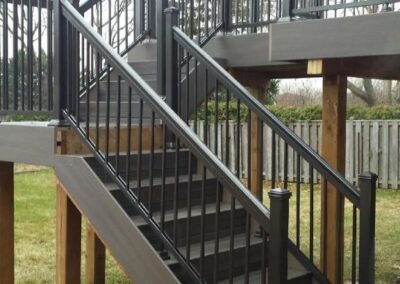Pewter railing and posts